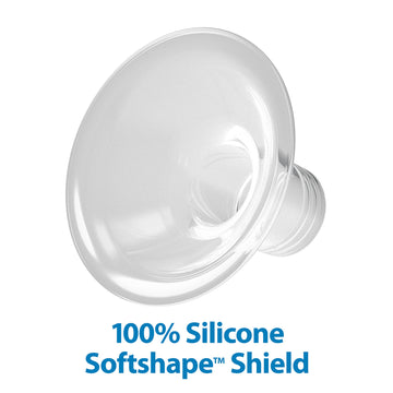 Dr. Brown'S Softshape Silicone Shields, Flanges For Manual And Electric Breast Pumps, Bpa Free, Size A (21Mm), 2 Count