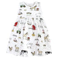 Hudson Baby Baby Girls' Cotton Dress And Cardigan Set, Farm, 6-9 Months