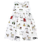 Hudson Baby Baby Girls' Cotton Dress And Cardigan Set, Farm, 9-12 Months