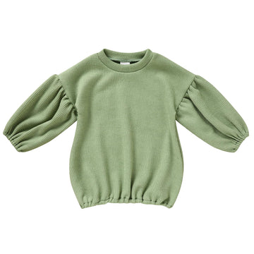 Toddler Baby Girl Sweater Round Neck Loose Long Sleeve Candy Color Knitted Pullover Tops Autumn Winter Sweatshirt (Green #2, 4-5