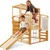 Avenlur Montessori Gym Alpine Wooden Jungle Gym with Indoor Swing, Toddler & Baby Climbing Toys, Rock Wall Perfect for Active Fu