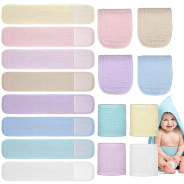 Vabean 8 Pcs Baby Infant Umbilical Cord Comfort Adjustable Cotton Belly Band For Protection, Baby Gifts For 0 To12 Months (Simpl