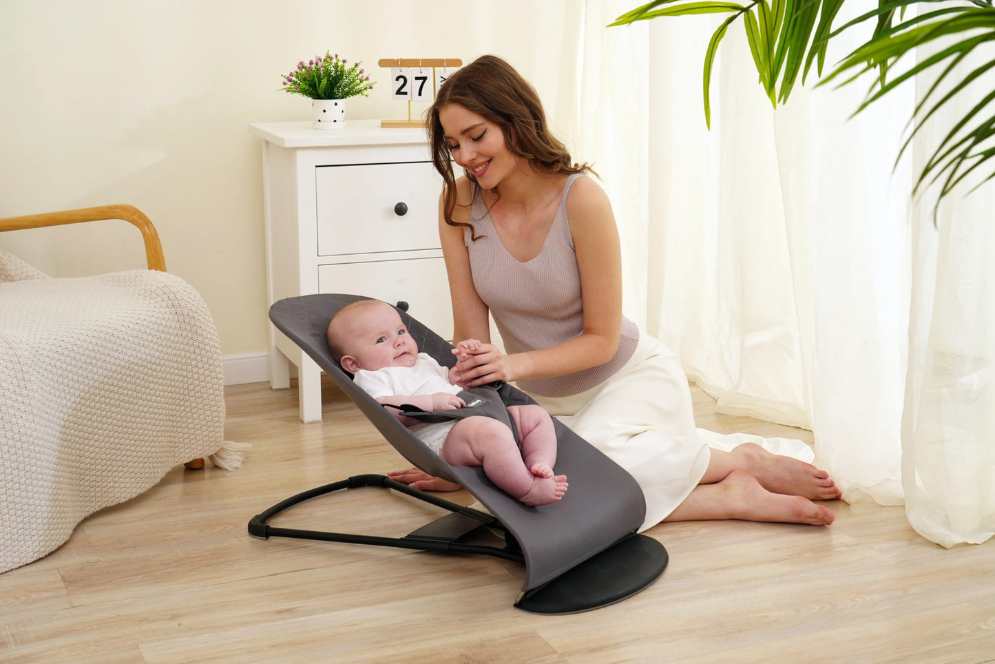 Fabric seat for Bouncer Belltop Compatible with Babyjrn Bouncer (Cover, seat): Balance, Soft & Bliss. Cover for Baby Bouncer. Ba