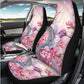 Whosucclay Hummingbird Floral Pink Car Front Seat Cover for Women Men, 2pcs Automotive Seat Cover Seat Protectors Cushion for SU