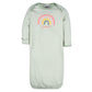 Gerber Unisex Baby Boy And Girls 4-Pack Sleeper Gown Gold 0-6 Months