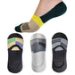Plumbury MenS Cotton Spandex Low Cut Liner Loafer SocksPack Of 4, Black/White/Grey/Green