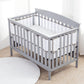 Breathablebaby Breathable Mesh Liner For Full-Size Cribs, Deluxe 4Mm Mesh, Woodland Leaves (Size 4Fs Covers 3 Or 4 Sides)
