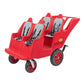 Angeles Bye Bye Buggy 4 Passenger Stroller, Sturdy Daycare Stroller with Fat Tires, Easy-to-Fasten Safety Buckles, Parking Brake