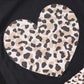 Akyzic Girls Summer Outfit Two Piece Clothing Set Heart Print Shirt Cheetah Print Layered Back To School Skirt Sets 6 Years