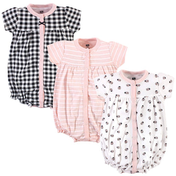 Hudson Baby Unisex Cotton Rompers, Ladybug, 18-24 Months