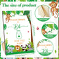 Panitay 100 Pcs Diy Baby Bibs Decorating Kit 50 White Bibs 25 Stencils 24 Fabric Markers 1 Baby Shower Game Sign(Forest Animal)
