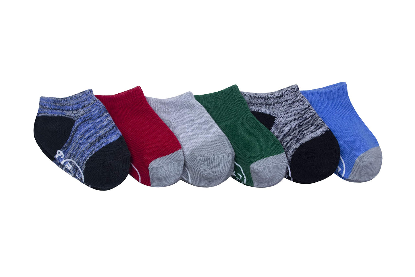 Ro + Me By Robeez Baby Boy'S 6-Pack Socks Sockshosiery, Alex Athletic Assorted Primaries, 6-12 Months