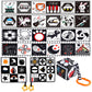 ONEST 4 Sets Black and White Books 0-6 Months High Contrast Sensory Baby Toys 6 to 12 Months Crinkle Touch Feel Teething Carseat