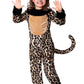 Girl'S Leopard Costume With Headband - Kid'S Jungle Cat Animal Jumpsuit - Child Animal Halloween Costume Xl