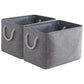 Tcafmac Organization And Storage Basket For Organizing - Large 2 Pack 16X12X12 Inch Fabric Storage Cubes, Collapsible Storage Bi