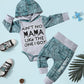 Fommy Baby Boy Clothes 3-6 Months Aint No Mama Like The One I Got Boy Clothes+Little Man Stripe Long Pants 2Pcs Infant Boy Outfi
