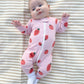 Owlivia Organic Cotton Baby Boy Girl 2-Pack Zip Up Sleep N Play, Footless, Long Sleeve(12-18 Months, Pink Strawberry&White)
