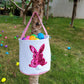 Poptrend Easter Basket Bags,Easter Eggs/Gift Baskets For Kids,Bunny Tote Bag Bucket For Easter Eggs,Toys, Candy,Gifts (Pink Pail