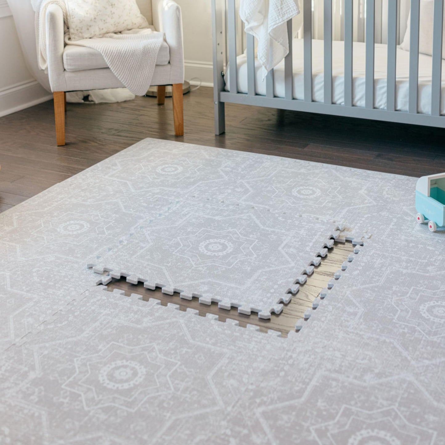 Little Landings Baby Play Mats For Floor - Layla (4X6Ft) - Premium Eva Foam Play Mat For Babies & Toddlers - Perfect For Tummy T