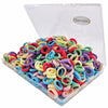 Tesvyns 300Pcs Baby Hair Ties Cotton Toddler Hair Ties for Girls and Kids, Kids Seamless Hair Bands Ponytail Holders(Black)