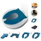 Three Little Tots - Modern And Safe Portable Potty Seat, Dark Teal Folding Travel Potty Training Seat For Girls And Boys, Fits R