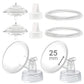 Maymom Pump Parts Compatible With Spectra S2 Spectra S1 Spectra 9 Plus Breastpump, 25Mm Flange Valve Tubing Backflow Protector,