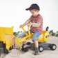 rolly toys CAT Construction Ride-On: 360-Degree Excavator/Shovel Digger, Youth Ages 3+ , Yellow