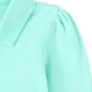 The Children'S Place Baby Girls And Toddler Girls Long Sleeve Ruffle Pique Polo, Seafrost, 3T