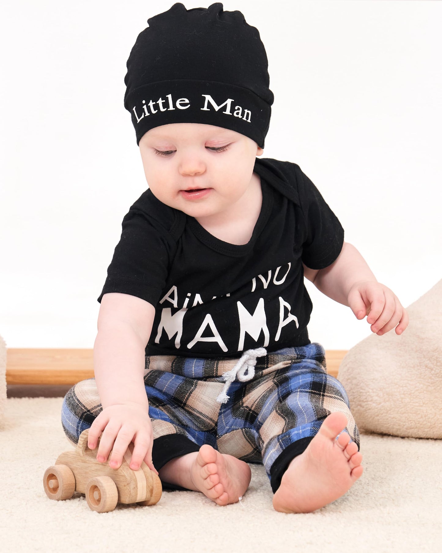 Renotemy Infant Baby Clothes For Boys Summer Spring Baby Boy Stuff Newborn Outfits Preemie Baby Boy Clothes 3-6 Months Plaid
