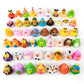 XY-WQ 50 Pack Rubber Duck for Jeeps Ducking - 2.3 Inch Bulk Floater Duck for Kids - Baby Bath Toy Assortment - Party Favors, Bir