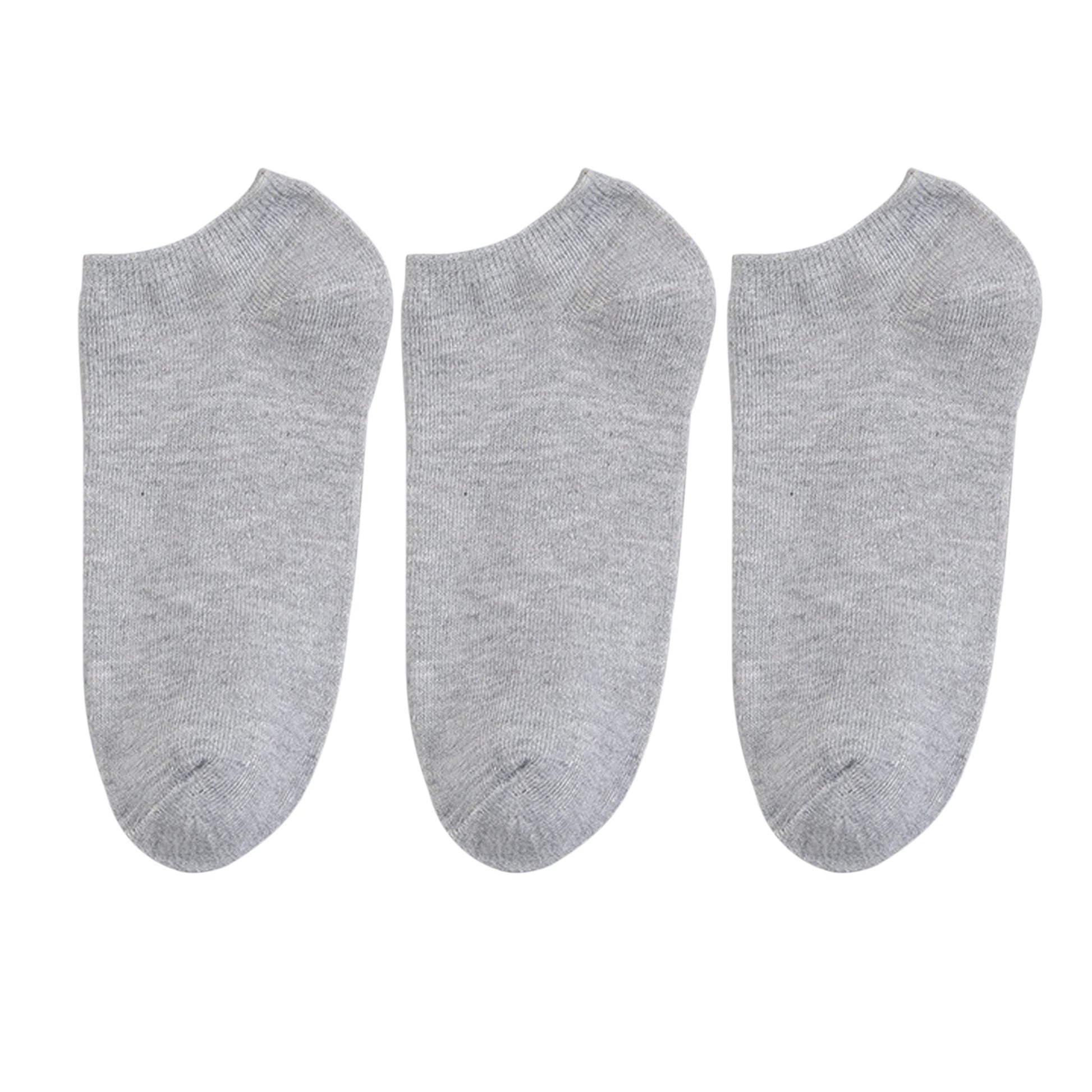 Orange Paper Cotton Ankle Socks For Men And Women  Free Size,Fit For All, Solid Unisex Ankle Length Socks,Regular Wear (Grey)
