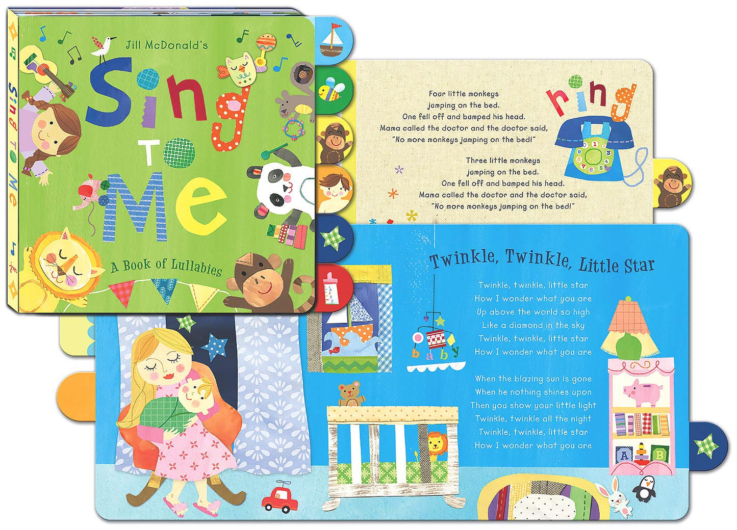 C.R. Gibson Sing to Me Lullaby Book for Babies, 10 x 8.7 x 0.5 inches, 1 piece