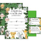 Yuzioey 50 Safari Baby Shower Invitations, Jungle Animals Invitations Macthing Envelpoes, Diaper Raffle Tickets, Book Request Ca