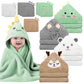 14 PCS Baby Towels Set, 4 PCS Soft Baby Hooded Towels & 10 PCS Washcloths, Baby Bath Towels for Newborns, Infants & Toddlers, Ul