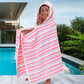 Voova & Movas Hooded Towels For Kids - 100% Cotton (3-10Years) - Quick Dry Absorbent Lightweight Wrap Towel For Pool | Swim | Be