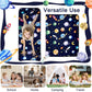 Toddler Nap Mat With Removable Pillow & Soft Dot Minky Blanket, Pea Pod Kids Nap Mats Rockets Space Rolled Slumber Bags For Boys