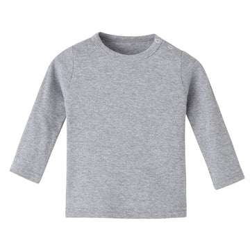 Enfants Ch?Is Baby Boy Girl Shirts Long Sleeve Tee 18 Months Grey