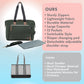 Dikaslon Diaper Bag Tote, Large Travel diaper tote for Mom and Dad, Multifunction baby tote bag for Boys and Girls with Pacifier