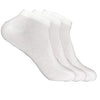 Queery Cotton Ankle Length Socks For Men (White, Pack Of 3)