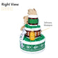 Lil' Baby Cakes Football Diaper Cake - Adorable Baby Boy Gift Using Size 1 Swaddler Diapers - Perfect For Baby Showers With Foot