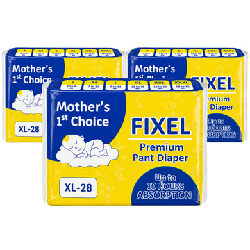 Fixel Baby Diaper Pants Extra Large Xl Size Pack Of 3 (84 Pieces)