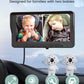 Grownsy Baby Car Camera For 2 Kids, 7 In Ultrawide Ahd Car Baby Monitor With 2 Camera, Backseat Mirror For Baby Rear Facing With