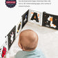Infinno Black & White Baby Toys High Contrast Crinkle Cloth Activity Book, Infant Mirror Toys for Baby 0-6 Months, Newborn Senso