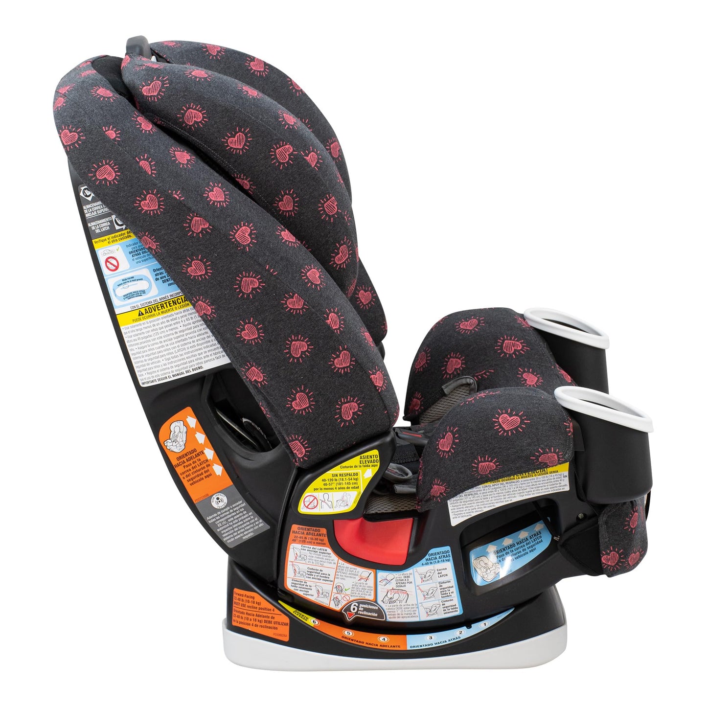 Jyoko Kids Cotton Cover Liner For Car Seat Compatible With Graco 4Ever Dlx 4-In-1 (Cover, White Star)