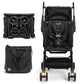Munchkin Night Owl Lightweight Travel Stroller with Wheel Lights, Ultra Compact Baby Stroller for Everyday Travel and Easy Stora
