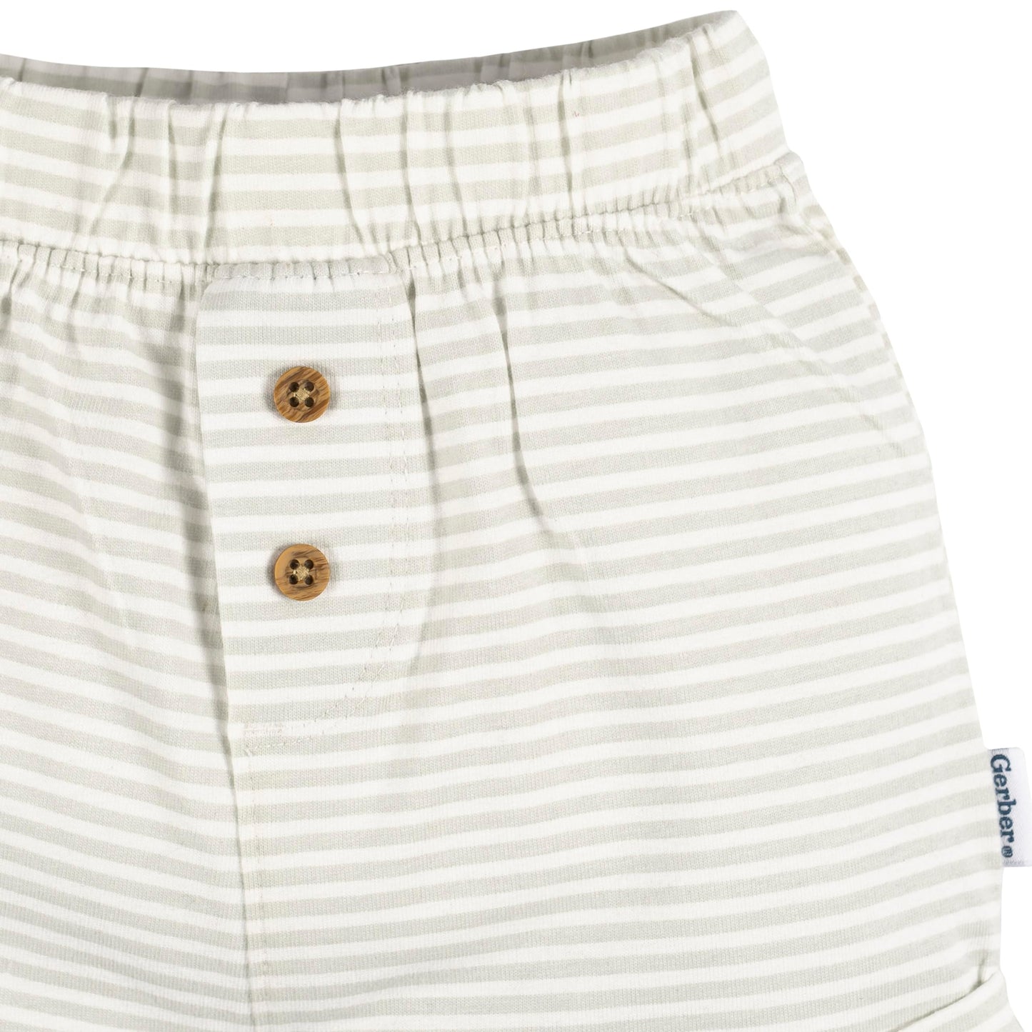 Gerber Baby 3-Pack Knit Shorts, Black