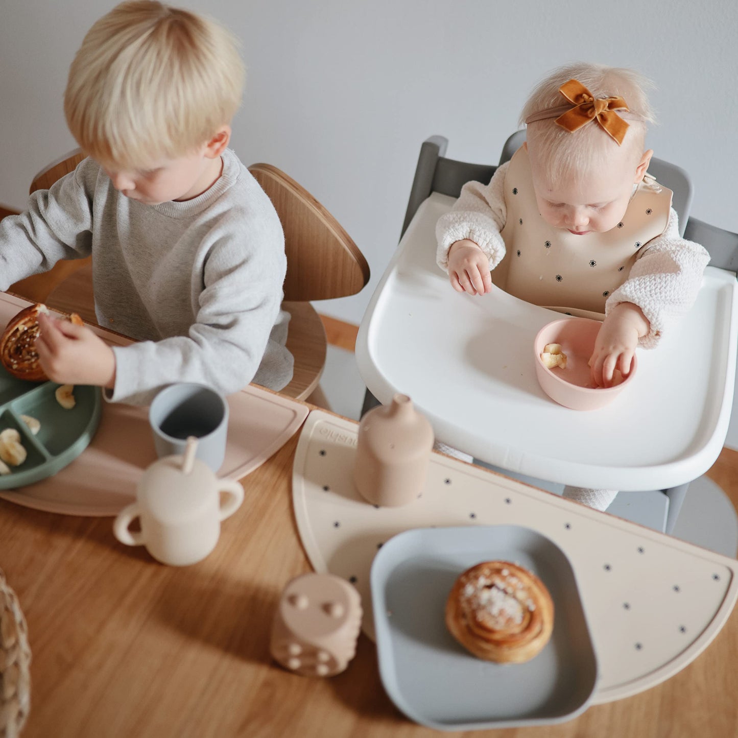 Mushie Silicone Suction Bowl | Bpa-Free Non-Slip Design (Natural)