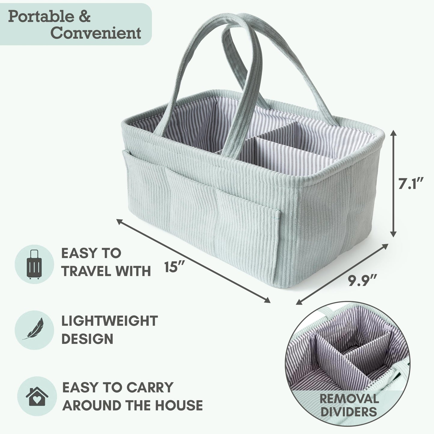 Itsy Bitsy Tot Diaper Caddy, Diaper Organizer Or Storage, Nursery Storage And Car Organizer, A Baby Gift Registry, Baby Shower M