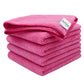 Softspun Microfiber Baby Hand & Face Wipes 30X30 Cms, 5 Piece Towel Set, 340 Gsm (Pink) Super Soft & Silky For Hand, Face And Bo