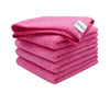 Softspun Microfiber Baby Hand & Face Wipes 30X30 Cms, 5 Piece Towel Set, 340 Gsm (Pink) Super Soft & Silky For Hand, Face And Bo